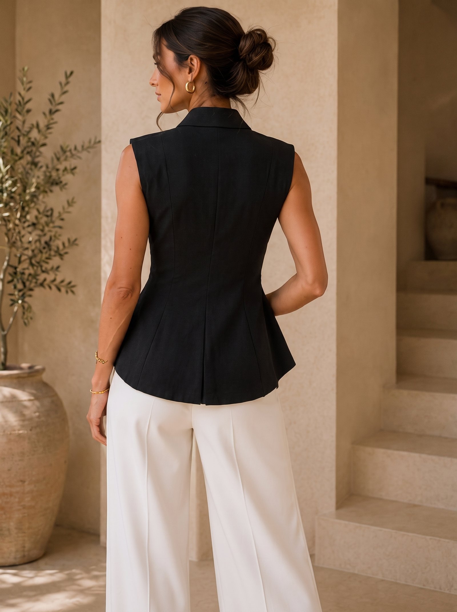 Luna Linen Vest