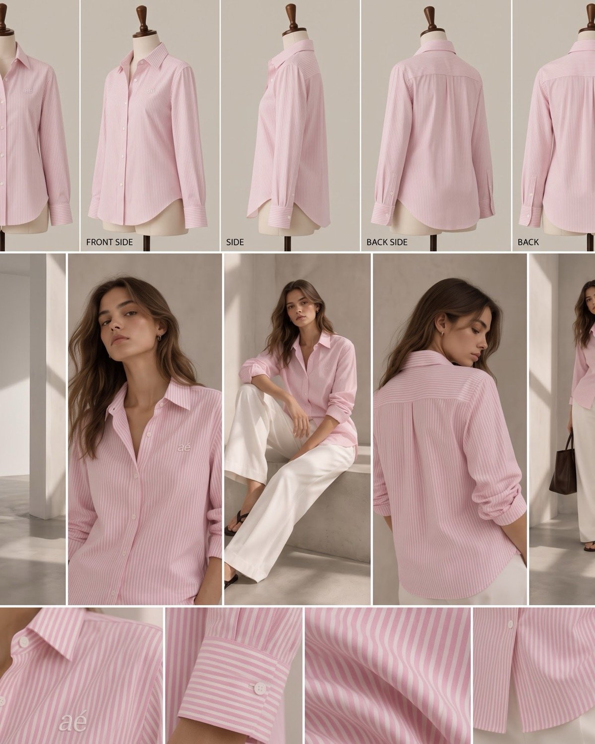 Blush Stripe Shirt - alternate view