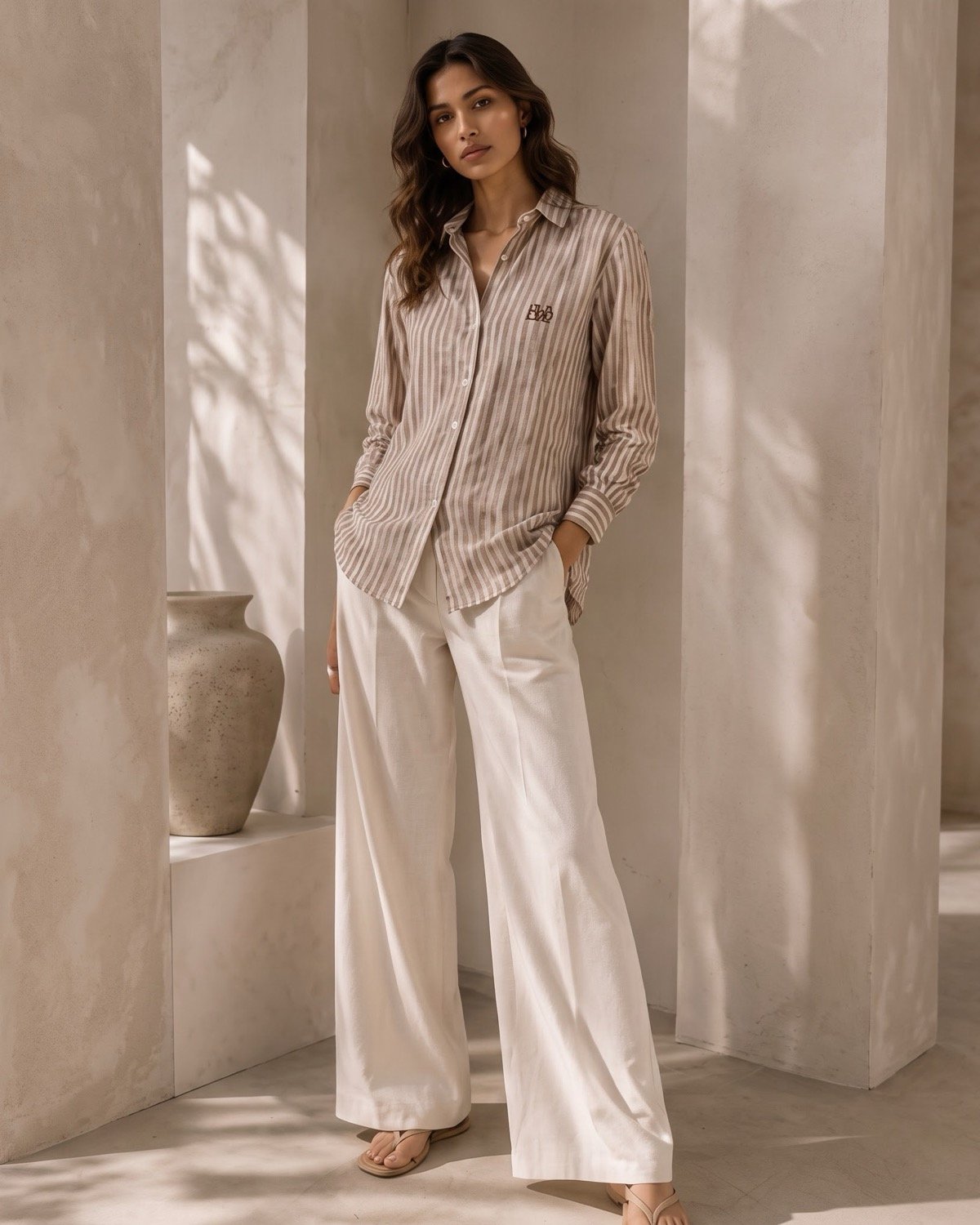 Brown Mulmul Shirt