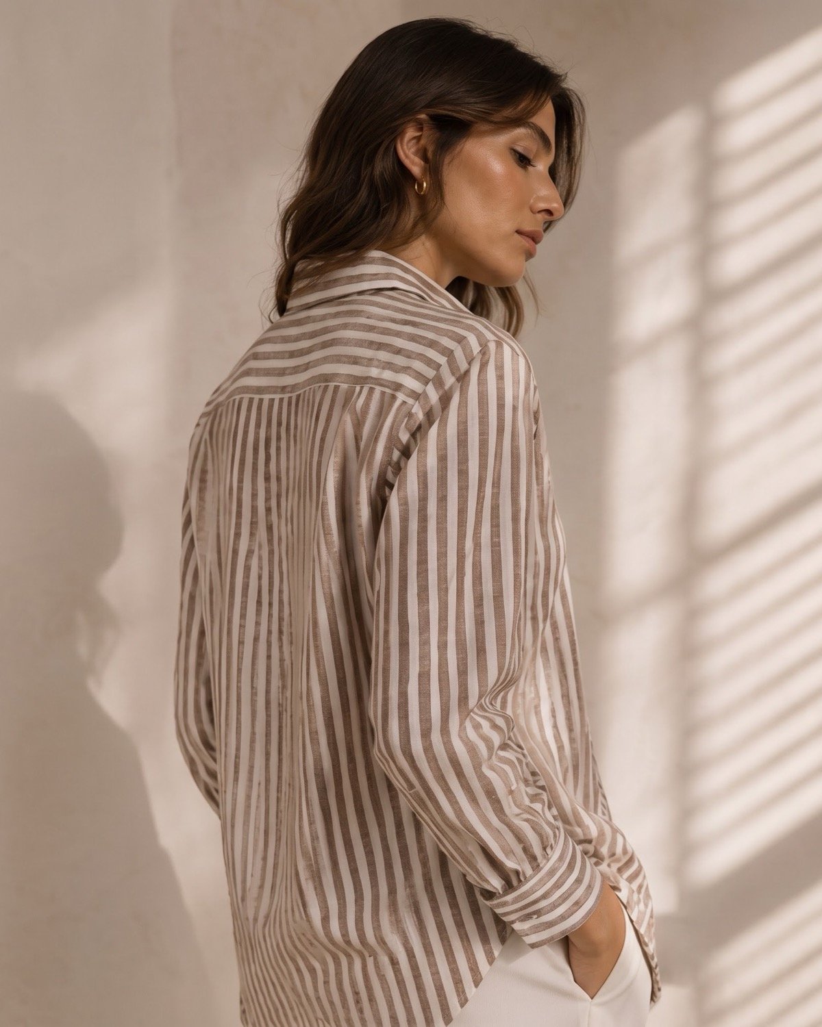 Brown Mulmul Shirt - alternate view