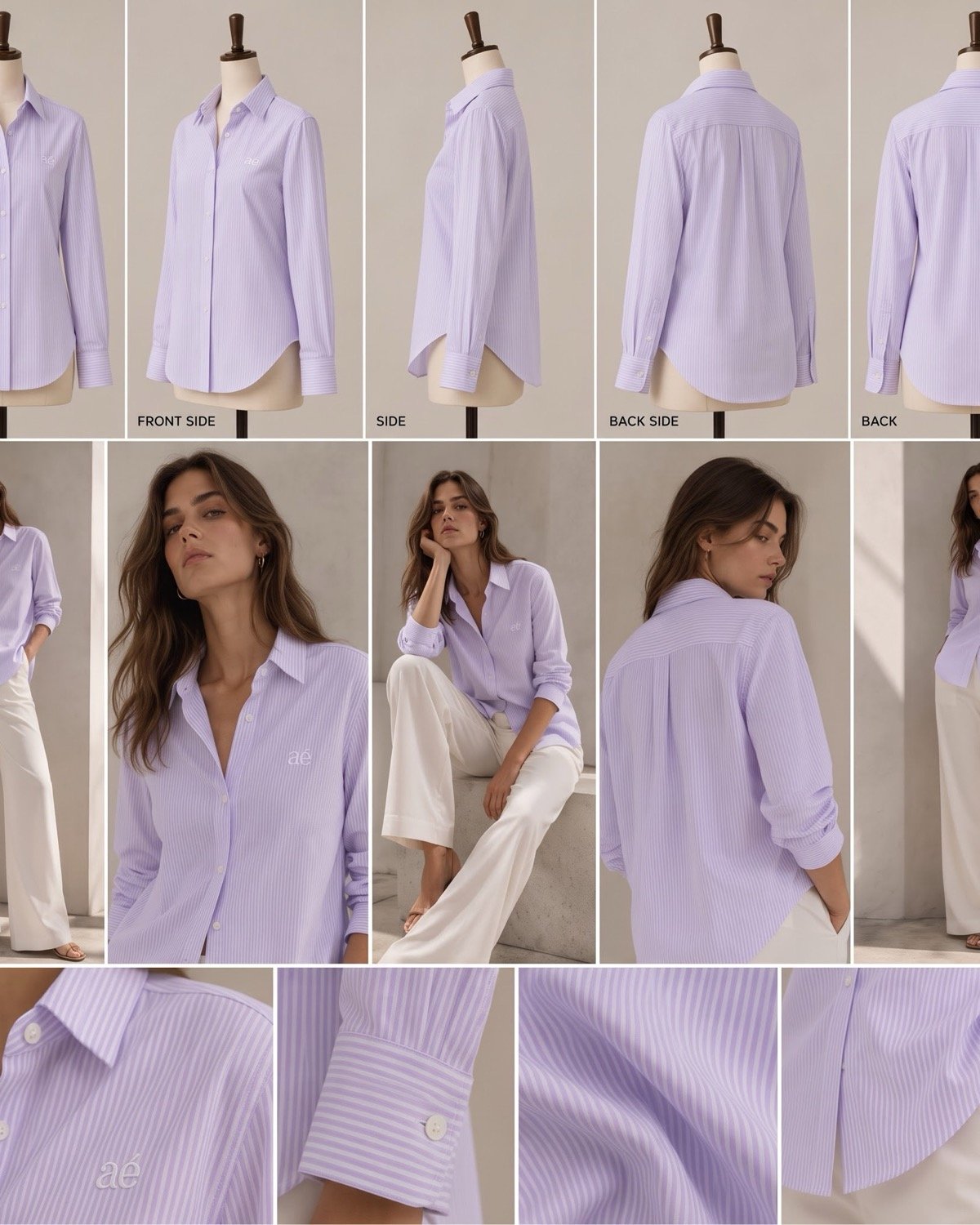 Lilac Stripe Shirt - alternate view