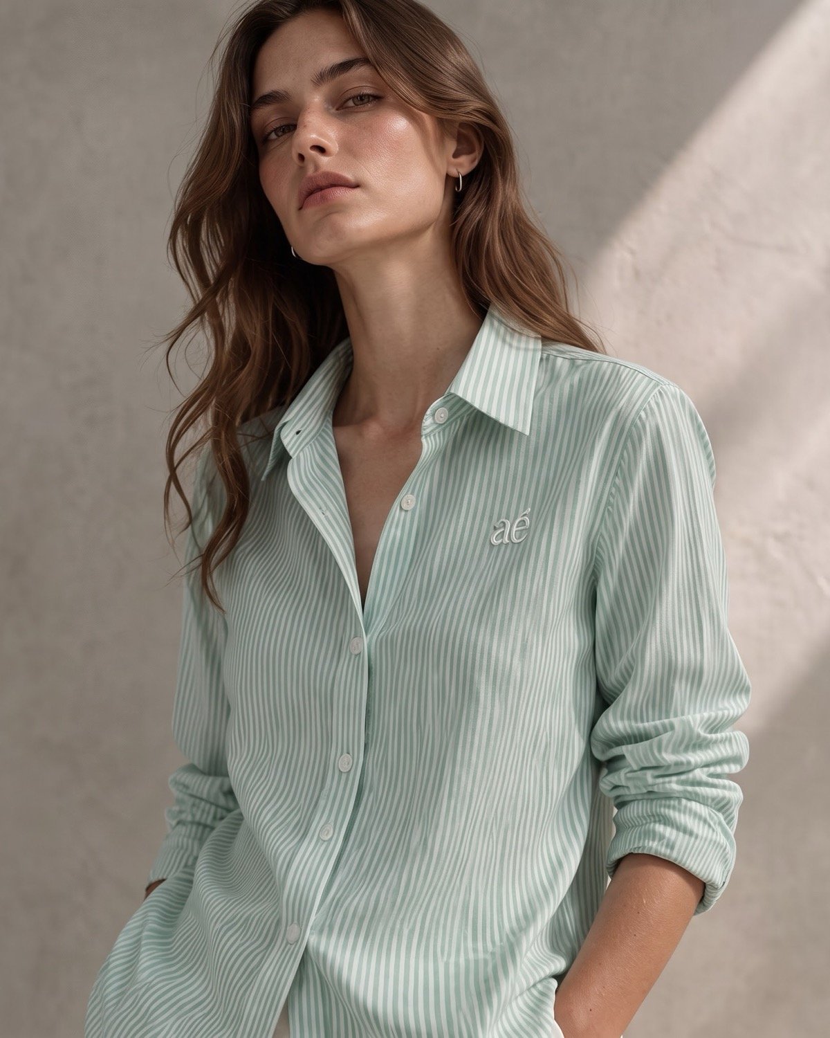 Sage Stripe Shirt