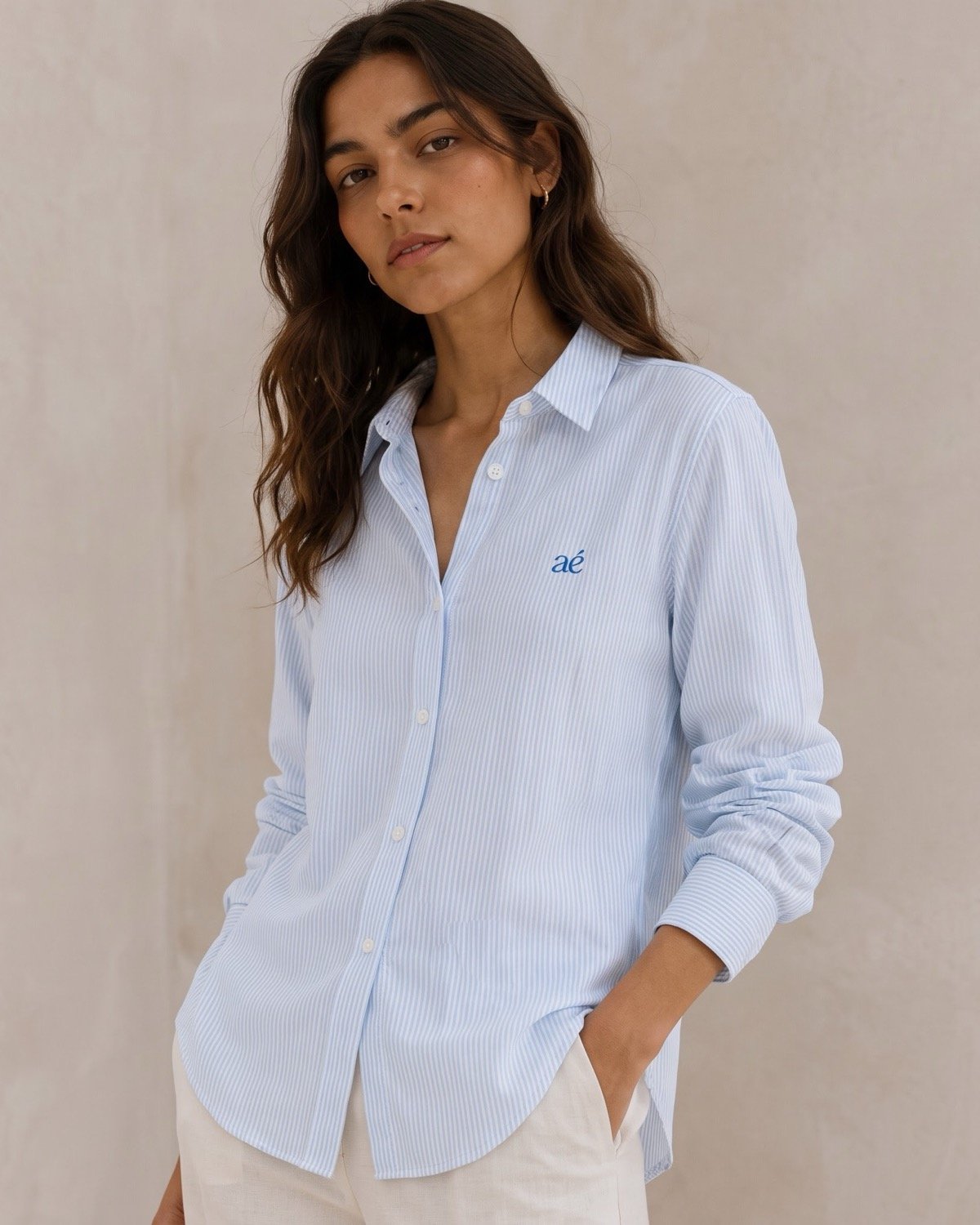Sky Blue Stripes Shirt - alternate view